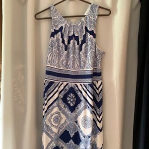 London Times blue maxi dress